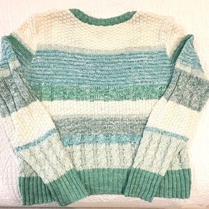 Cabi Mix Stitch V-Neck, Julep Stripe, Small, Spring 2022